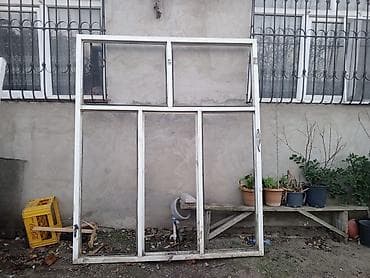 qapi setka: PVC pəncərə və vitraj çərçivələri - Material: ağ rəngli PVC profil - — 1