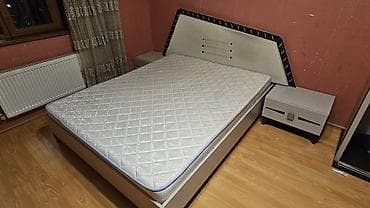 çarpayı işlənmiş: Yataq otağı mebel dəsti - Dəst tərkibi: - İki nəfərlik çarpayı — 1