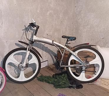 vele: Qatlana bilən dağ velosipedi – ağ/gümüş rəng - Qatlanan alüminium — 2