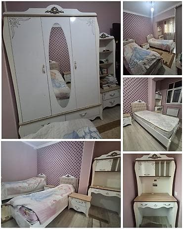 xani baliq: Qız üçün, İşlənmiş, 2 təknəfərlik çarpayı, Tumba, Dolab, Yazı masası — 1