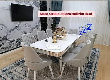 sədərək stol stul: Yeni, 6 stul — 1