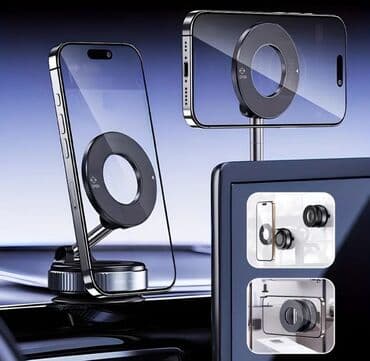 купить держатель для телефона: Üçoxlu, güclü vakuumlu maqnit telefon tutacağı - İstənilən səthə — 1