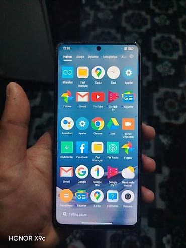 telefon alram: Poco X3, 128 GB, rəng - Mavi, Sensor, Barmaq izi — 5