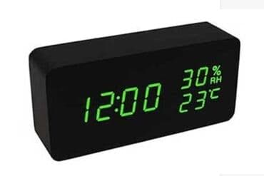 taxta saat: Elektron stolüstü saat Zəngli saat ⏰ Elektron masaüstü saat Taxta — 1