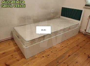 Çarpayılar: Yeni, Təknəfərlik çarpayı, Bazasız, Matras ilə, Siyirməsiz, Azərbaycan — 6