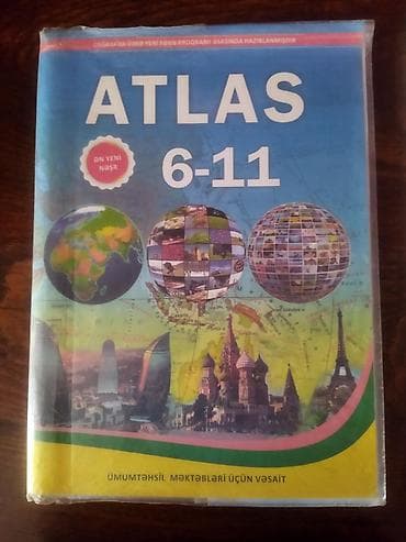 İdman və hobbi: Məhsul: Coğrafiya Atlası və Kontur Xəritələr dəsti Tərkib: - “ATLAS — 4
