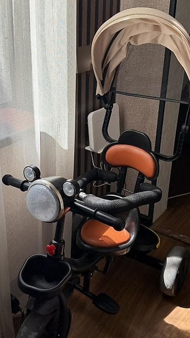 mini velosiped: Uşaq üçtəkərli velosipedi – valideyn idarəetməsi və günlüyü ilə - — 2
