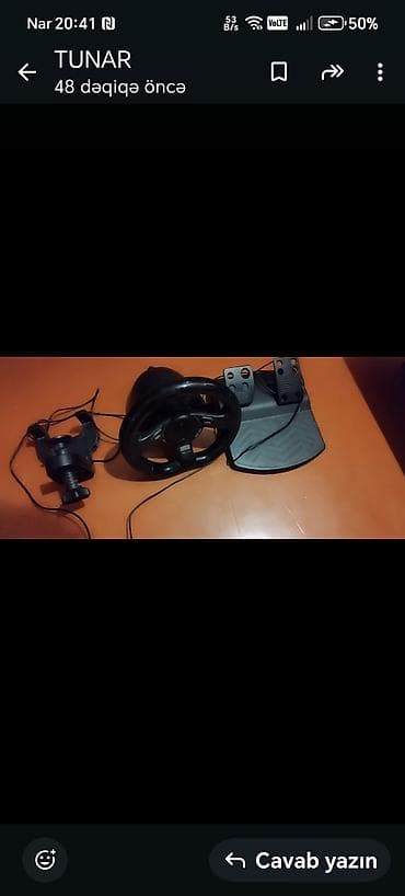 g29 driving force: Oyun sükanı və pedallar dəsti - Komplekt: sükan, iki pedallı pedal — 1