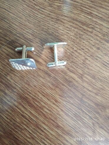 gumus destleri: Kişi köynəkləri üçün qol düymələri dəsti - Material: metal alaşım — 5