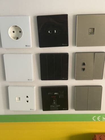 Metal məhsulları: Divar rozetkaları və açarları, elektrik enerjisinin təhlükəsiz — 1