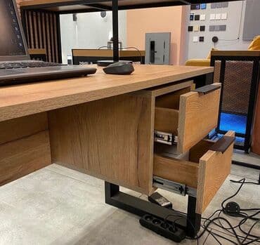 стол угловой офисный: Компьютерный стол, Новый, Нераскладной, Ламинат, Прямоугольный стол — 3