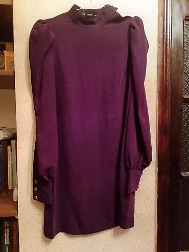 Bənövşəyi rəngdə qadın paltarı - Brend: LEFON - Model