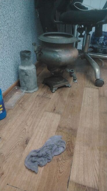 Antik mis samovar – rus istehsalı - Material: mis (ağır, tökmə gövdə)