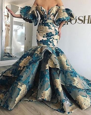 don: Zərif axşam/libas – “mermaid” kəsimli, çiyinləri açıq model - Qol — 3