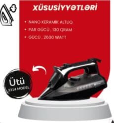 nömrelər: Buxarlı ütü, Silver, Kredit yoxdur, Pulsuz çatdırılma, Ödənişli çatdırılma, Rayonlara çatdırılma — 3