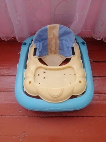 gundelik don: Uşaq gəzdiricisi (walker) - Rəng: krem + mavi - Yumşaq oturacaq — 5