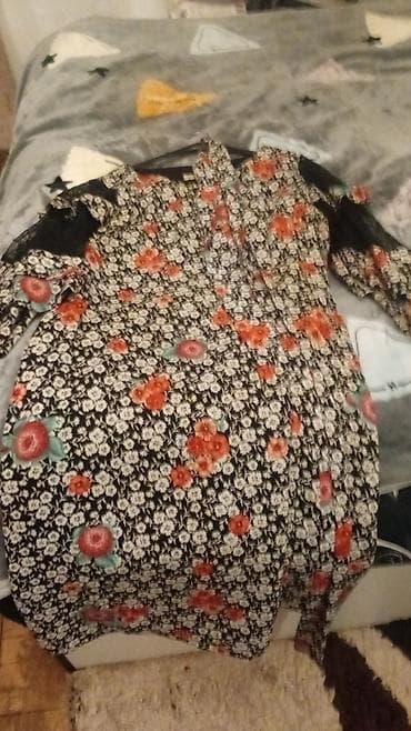 prakata kostyum: Qadın geyimləri dəsti - Göy rəngli şifon paltar: yarımuzun/uzun — 2