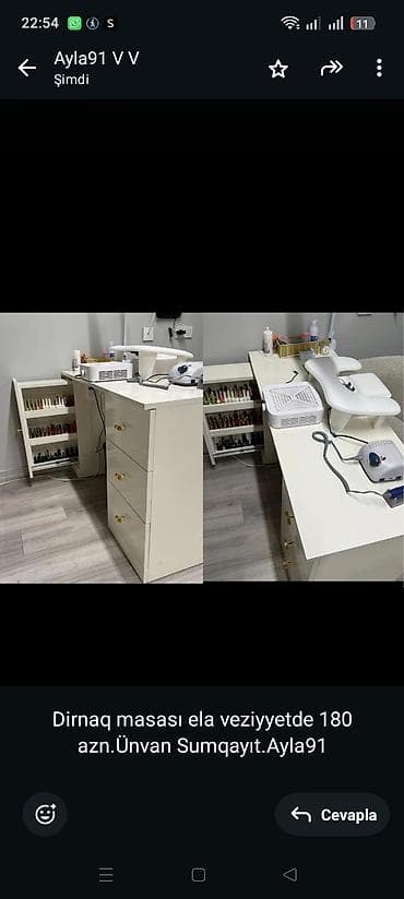 Dirnaq masası ela veziyyetde 180 azn.Ünvan Sumqayıt.Ayla91 — 1