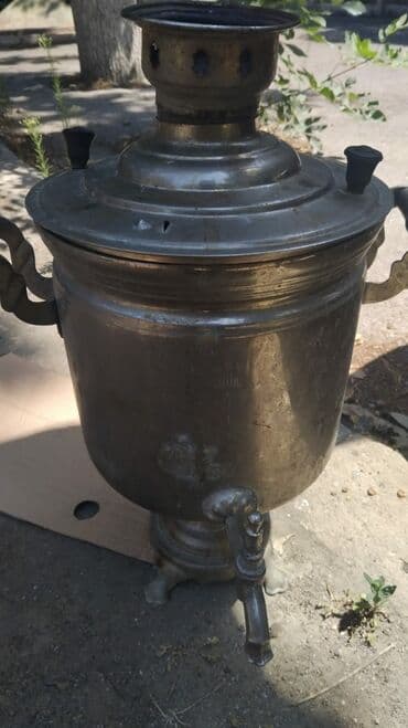 suvenir samovar: İşlənmiş Od Samovar, 5 l, Pulsuz çatdırılma — 1