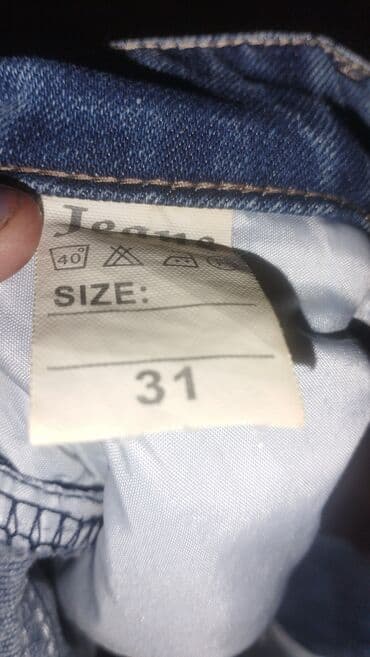 женские классические джинсы: Kişi cins şalvarları – 2 ədəd dəst - Model: Klassik düz kəsim — 3