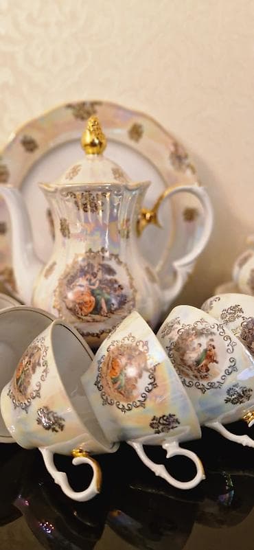 qedimi serviz: Çay dəsti, Farfor, 6 nəfərlik, Almaniya — 4