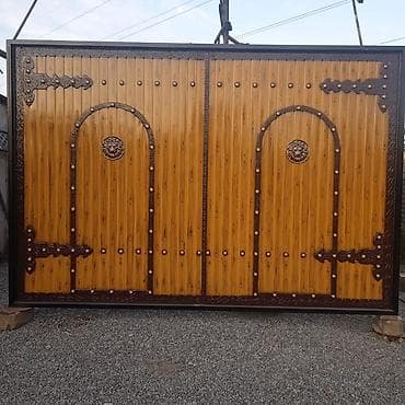 heyet qapi: Dekorativ dəmir darvazalar – klassik və barokko üslubunda dizaynlar — 6