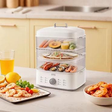 Buxarlı bişirici qabların sayı - 3, Yeni, Pulsuz çatdırılma