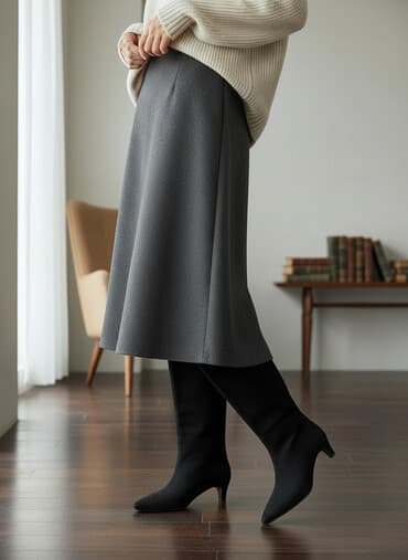 Çəkmə, Ölçü: 36, rəng - Qara, Yeni