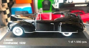 metbex tavan modelleri: Коллекционная модель Lincoln Continental black 1939 Limited Edition — 20