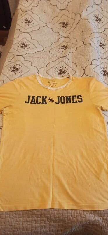 зеленые мужские спортивные костюмы: Мужская футболка, Joma, M, цвет - Желтый — 1