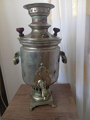sinavar: Antik samovar korpusu – Rusiya imperiyası dövrünə aid nişanlı - — 7