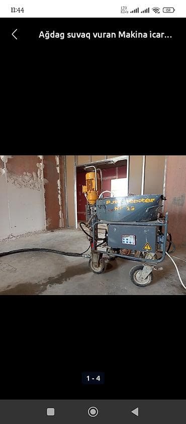 turk makina: Suvaq usdası ağ suvağın makina vasitəsiylə vurulması, Qiymət kvadrata — 2