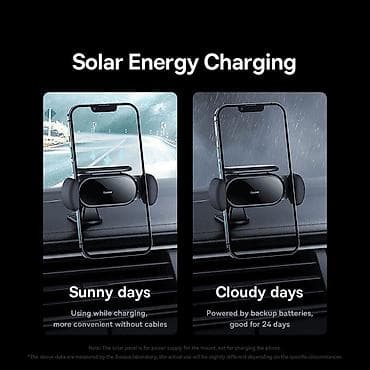 renault kredit: Baseus Steel Cannon Pro Solar Electric Car Mount – günəş enerjisi ilə — 4
