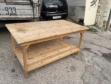 Mebel: Mətbəx masası, Açılmayan, Taxta, Dördbucaq masa — 1