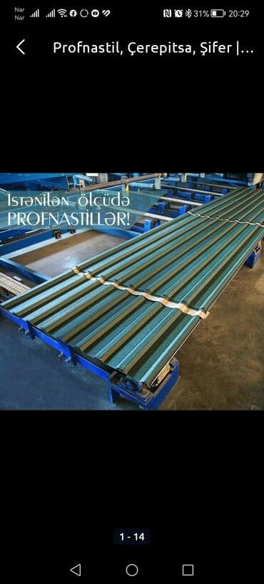 sendviç panel qiymeti bakida: Dam örtyünün satışı isdelen ölcye kesirik her renk var qalinxa göre — 1