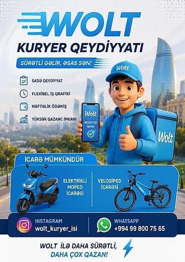 İş: Sürücü-kuryer tələb olunur, Nəqliyyat təmin edilir, Həftəlik ödəniş, Təcrübəsiz — 1