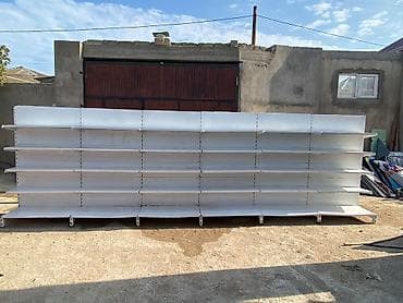 Mağaza üçün iki tərəfli metal rəf sistemi - Material: tam metal — 1