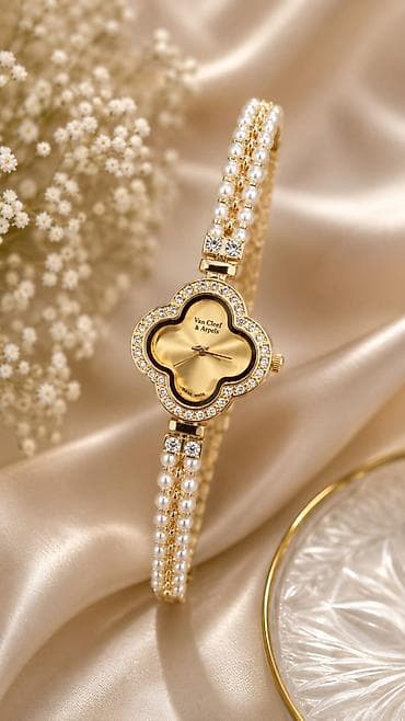 saatla: Van cleef və calvin Klein xanımlar üçün gözəl saat münasib qiymətə — 8