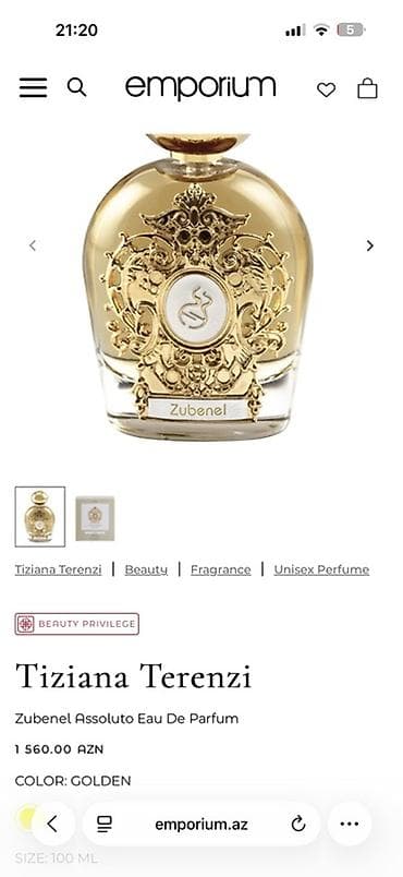 Tiziana Terenzi Zubenel Assoluto Eau De Parfum – uniseks ətir - Həcm