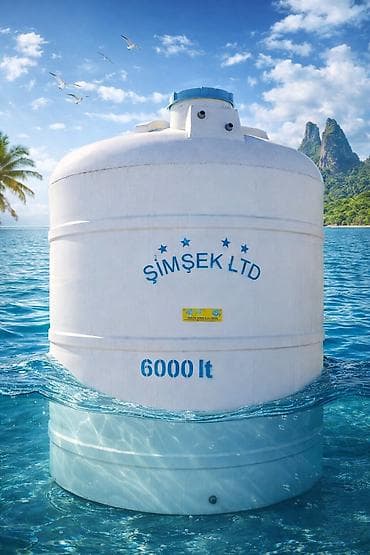 Bağ evləri və tikinti sahələri üçün ideal seçim. 6 tonluq plastik su