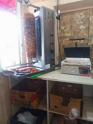 donər eti: Dönərxana avadanlıqları satılır: - Şaquli qril/dönər aparatı – qazla — 1