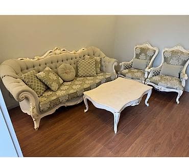 yevlax mebel: L🅰/ Türkiyə istehsalı divan kreslo dəsti jurnal masası ilə birlikdə — 1