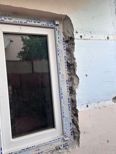 İşlənmiş Təkqat şüşə paketi Plastik pəncərə, Еni: 50 sm, Uzunluğu: 85 sm, Ödənişli quraşdırma