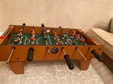 настольный футбол: Stolüstü futbol (foosball) oyunu - Kompakt ölçülü, taxta gövdəli — 2