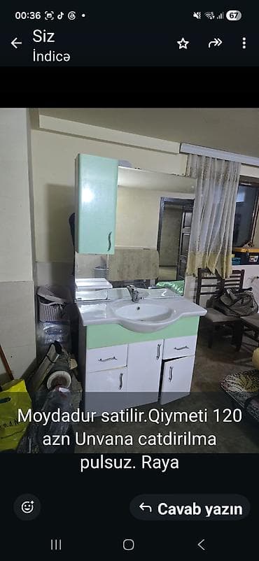 Moydadır – hamam üçün lavabo və şkaf dəsti. Xüsusiyyətlər: - Üst — 1
