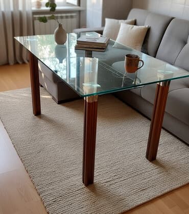 metbext moyka: Mətbəx üçün, İşlənmiş, Açılmayan, Dördbucaq masa, 4 stul — 1