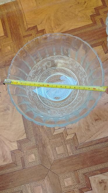 dib: Şüşə meyvə qabları dəsti 2 si birlikdə 8 manat - Material: qalın — 1