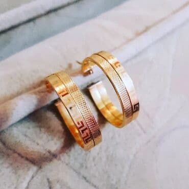 sirqalar qizil: Sırğa, Versace, Sarı qızıl, 750 Əyar, 585 g — 2