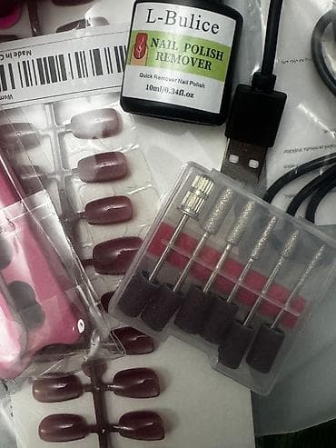 manikür aparati: Manikür üçün tam set Komplektə daxildir: - LED/UV dırnaq quruducu — 9