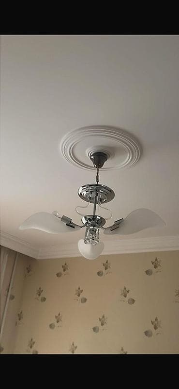 asma guzgu: Çılçıraq, 3 lampa, Metal — 2